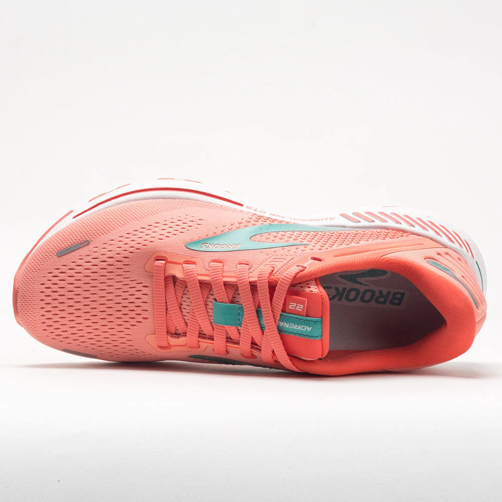 Brooks Adrenaline GTS 22 Women's Coral/Latigo Bay/White 5 Brooks Adrenaline GTS 22 Women's Coral/Latigo Bay/White - Image 3
