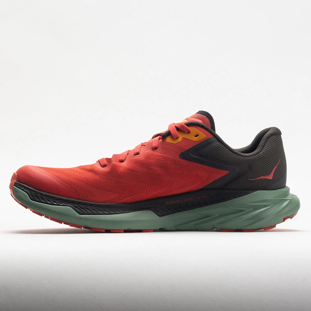 HOKA Zinal Men's Fiesta/Black Olive 4 HOKA Zinal Men's Fiesta/Black Olive - Image 2