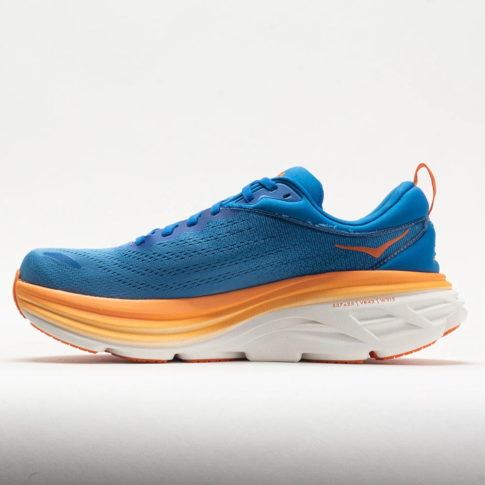 HOKA Bondi 8 Men's Coastal Sky/Vibrant Orange 4 HOKA Bondi 8 Men's Coastal Sky/Vibrant Orange - Image 2