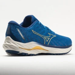 Mizuno Wave Inspire 19 Men's Snorkel Blue/Pale Marigold -Sports Shoe Store 049711 6