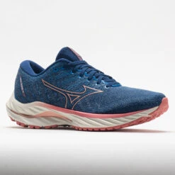 Mizuno Wave Inspire 19 Women's Blue Quartz/Peach Bud -Sports Shoe Store 049747 5