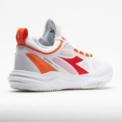 Diadora Speed Blushield Fly Clay Women's White/Fiery Red -Sports Shoe Store 116606 6