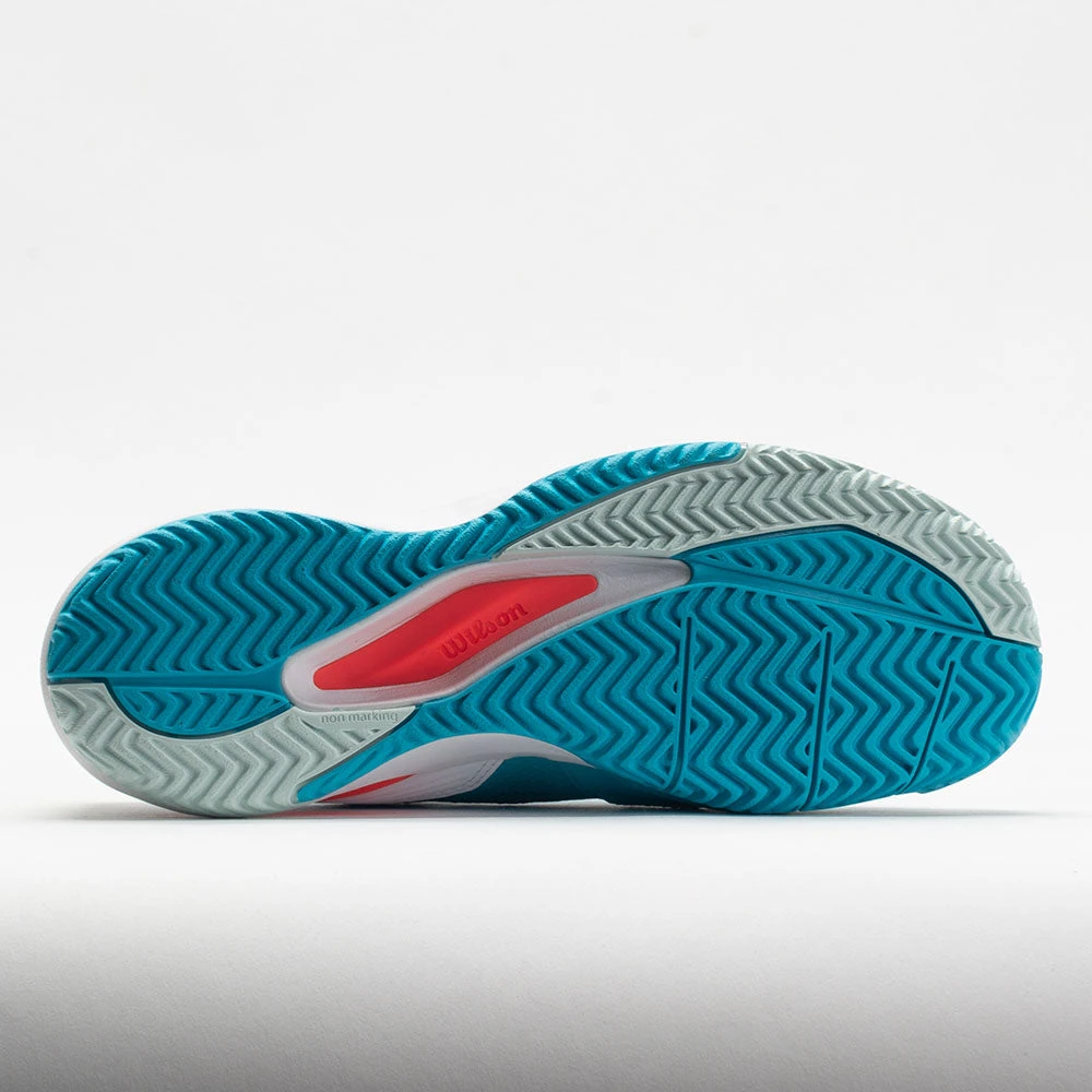 Wilson Rush Pro Ace Women's Scuba Blue/White/Fiery Coral 6 Wilson Rush Pro Ace Women's Scuba Blue/White/Fiery Coral - Image 4