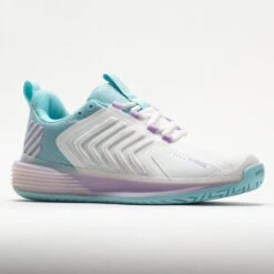 K-Swiss Ultrashot 3 Women's Brilliant White/Angel Blue/Sheer Lilac 12 K-Swiss Ultrashot 3 Women's Brilliant White/Angel Blue/Sheer Lilac -Sports Shoe Store 116899 5