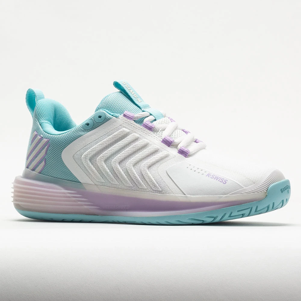 K-Swiss Ultrashot 3 Women's Brilliant White/Angel Blue/Sheer Lilac 7 K-Swiss Ultrashot 3 Women's Brilliant White/Angel Blue/Sheer Lilac - Image 5