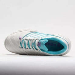 K-Swiss Bigshot Light 4 Women's Brilliant WhiteAngel Blue/Sheer Lilac -Sports Shoe Store 116921 2