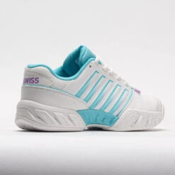 K-Swiss Bigshot Light 4 Women's Brilliant WhiteAngel Blue/Sheer Lilac -Sports Shoe Store 116921 6