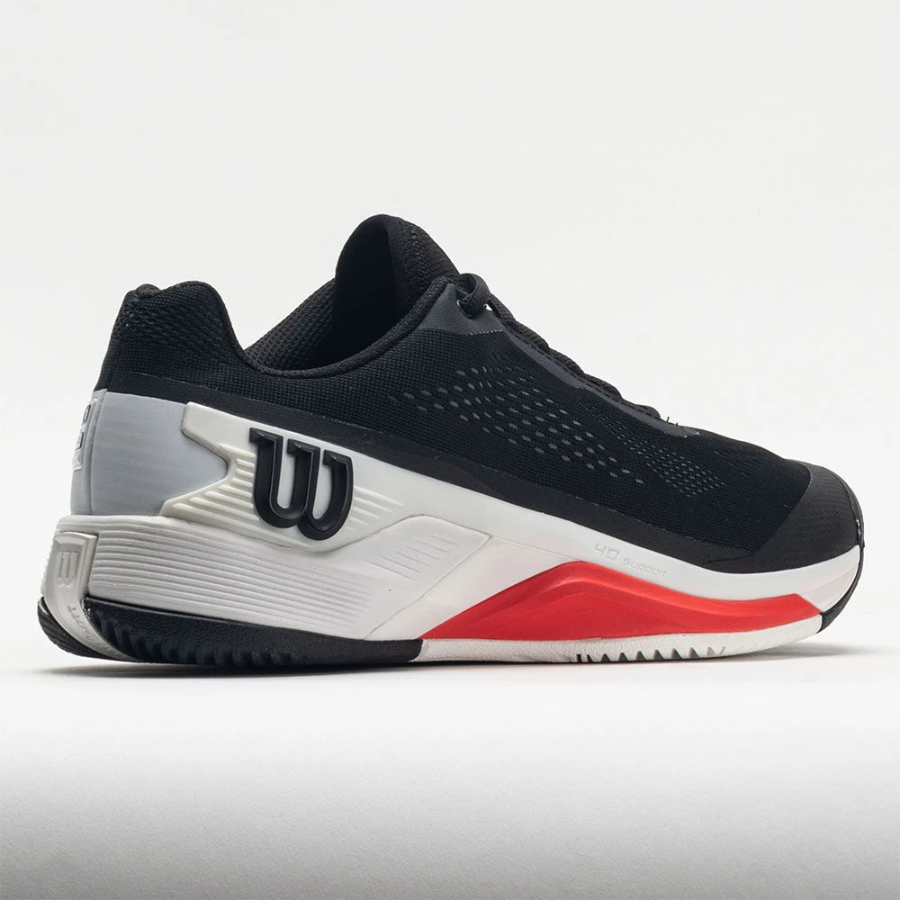 Wilson Rush Pro 4.0 Men's Black/White/Poppy Red 8 Wilson Rush Pro 4.0 Men's Black/White/Poppy Red - Image 6