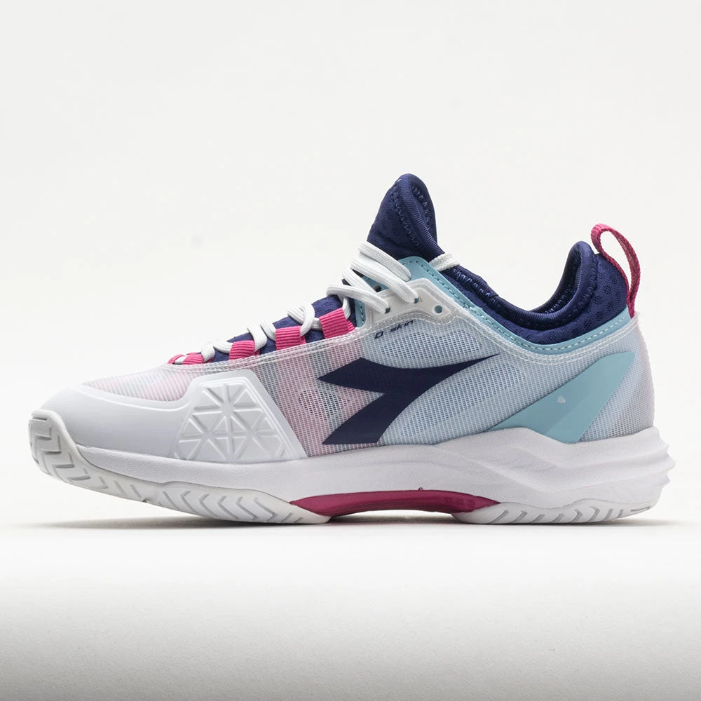 Diadora Speed Blushield Fly 4+ AG Women's White/Blueprint/Pink Yellow 4 Diadora Speed Blushield Fly 4+ AG Women's White/Blueprint/Pink Yellow - Image 2