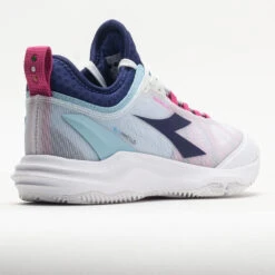 Diadora Speed Blushield Fly 4+ Clay Women's White/Blueprint/Pink -Sports Shoe Store 117030 6