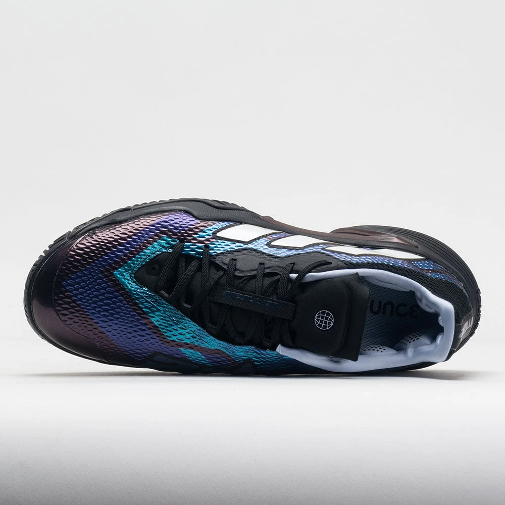 Adidas Barricade Men's Black/White/Blue Dawn 5 Adidas Barricade Men's Black/White/Blue Dawn - Image 3