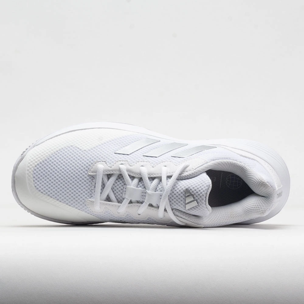 Adidas GameCourt Women's White/Silver Metallic/White 5 Adidas GameCourt Women's White/Silver Metallic/White - Image 3