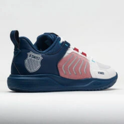 K-Swiss Ultrashot Team Men's Blanc De Blanc/Blue Opal/Lollipop -Sports Shoe Store 117119 6