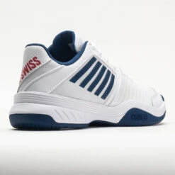K-Swiss Court Express Men's White/Blue Opal/Lollipop -Sports Shoe Store 117132 6
