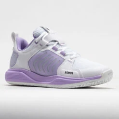 K-Swiss Ultrashot Team Women's White/Purple Rose/Moonless Night -Sports Shoe Store 117137 5