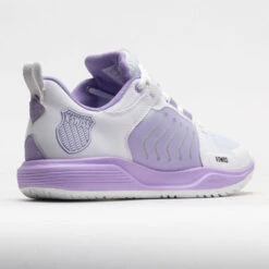 K-Swiss Ultrashot Team Women's White/Purple Rose/Moonless Night -Sports Shoe Store 117137 6