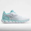 Mizuno Wave Enforce Tour AC Women's White/Tanager Turquoise -Sports Shoe Store 117145 3