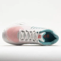 K-Swiss Hypercourt Express 2 Women's Blanc De Blanc/Nile Blue/Desert -Sports Shoe Store 117153 2