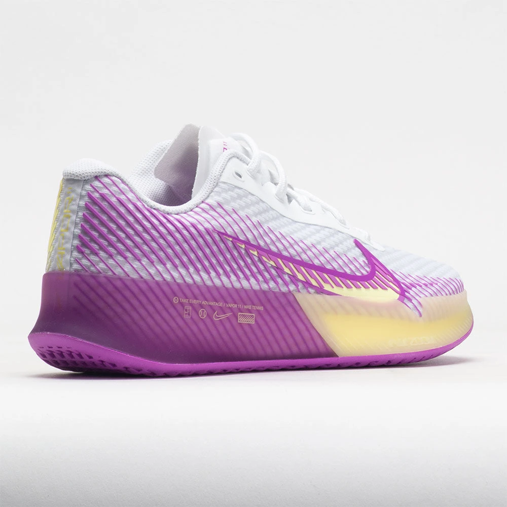 Nike Zoom Vapor 11 Women's White/Citron Tint/Fuchsia Dream 8 Nike Zoom Vapor 11 Women's White/Citron Tint/Fuchsia Dream - Image 6