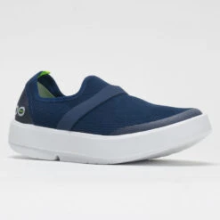 OOFOS OOmg Low Women's White/Navy -Sports Shoe Store 631140 5
