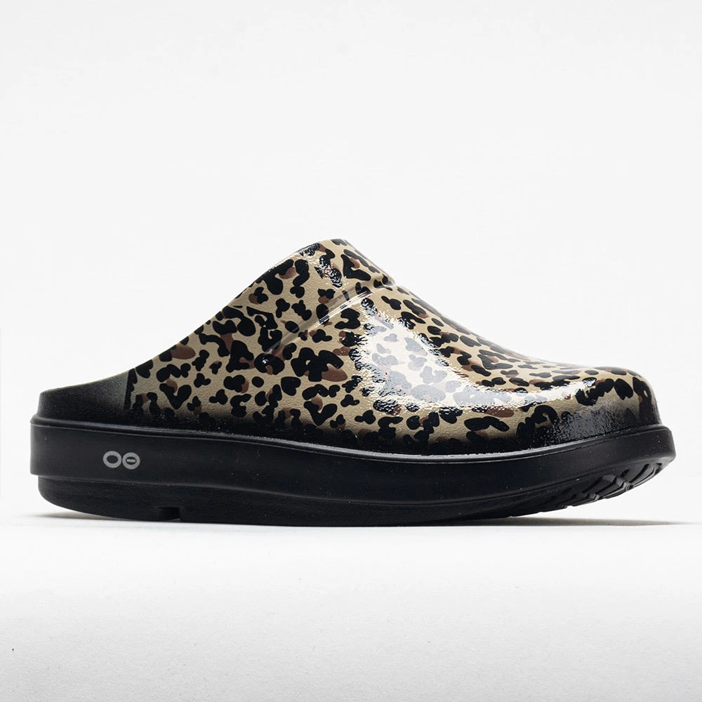 OOFOS OOcloog Limited Women's Black Leopard 7 OOFOS OOcloog Limited Women's Black Leopard - Image 5